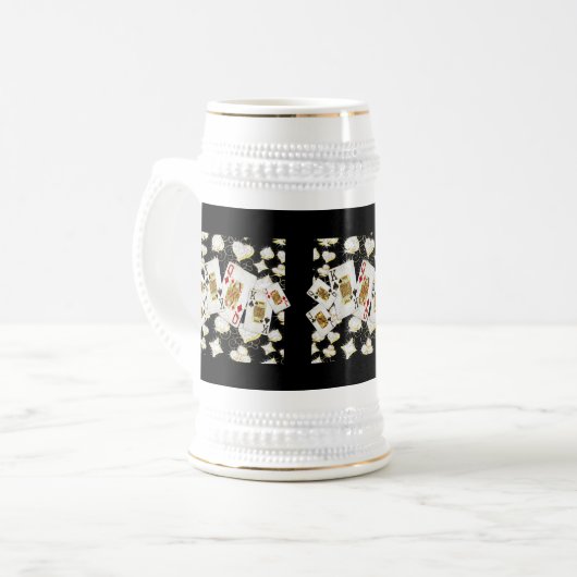 POKER BIERGLAS (Vorderseite Links)