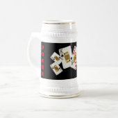 POKER BIERGLAS (Vorderseite Links)
