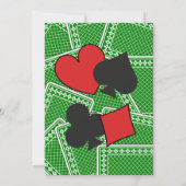 Poker Birthday Party Einladung (Rückseite)