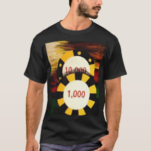 Poker bricht Kunst-Dekor-T - Shirt ab