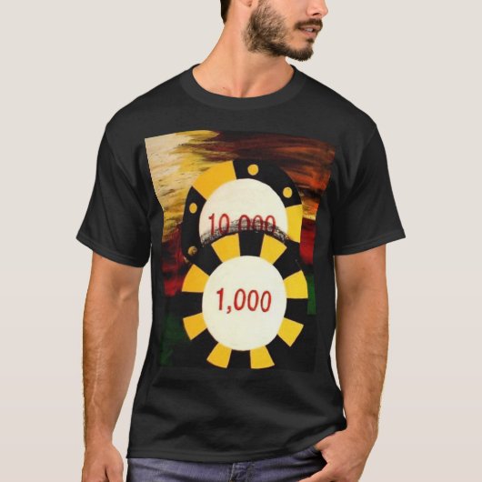 Poker bricht Kunst-Dekor-T - Shirt ab (Vorderseite)