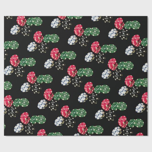 Poker bricht Muster-Verpackungs-Papier ab Geschenkpapier (Flach)