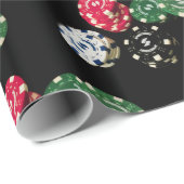 Poker bricht Muster-Verpackungs-Papier ab Geschenkpapier (Rolleneckpunkt)