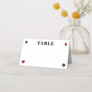 Poker Card Anzug Hochzeit Platzkarte
