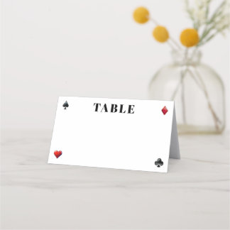 Poker Card Anzug Hochzeit Platzkarte