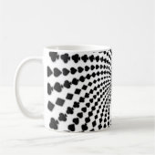 Poker Card Anzug Spirale: Kaffee-Tasse: Schwarzer  Kaffeetasse (Links)