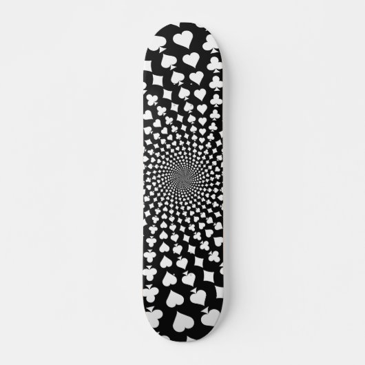 Poker Card Anzugs Spirale: Skateboard (Vorne)
