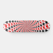 Poker Card Anzugs Spirale: Skateboard (Horizontal)