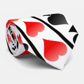 Poker Card Suits Spiral: Necktie / Tie Krawatte (Gerollt)