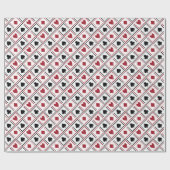 Poker Card Theme Wrapping Paper Geschenkpapier (Flach)