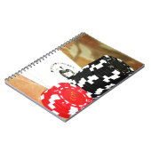 Poker Cards Aces Chips Gambling Casino Win Game Notizblock (Linke Seite)