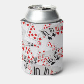 Poker Cards, die in Zehn eingeteilt sind, Dosenkühler (Kanne Rückseite)