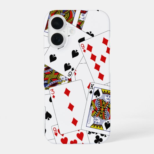 Poker Cards iPhon 16 Fall iPhone 16 Hülle (Rückseite)