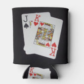 Poker Cards Jack King, Dosenkühler (Rückseite)