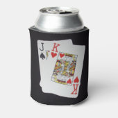 Poker Cards Jack King, Dosenkühler (Kanne Rückseite)