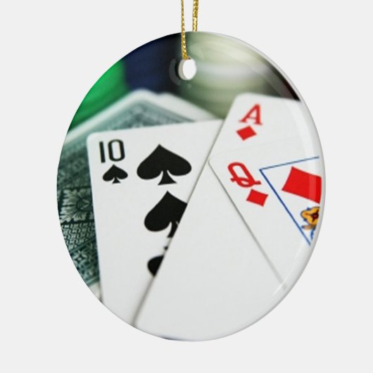 Poker Cards Keramikornament (Links)