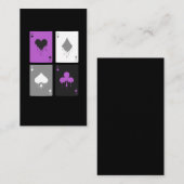 Poker Cards LGBTQ Ace of spades Visitenkarte (Vorne/Hinten)