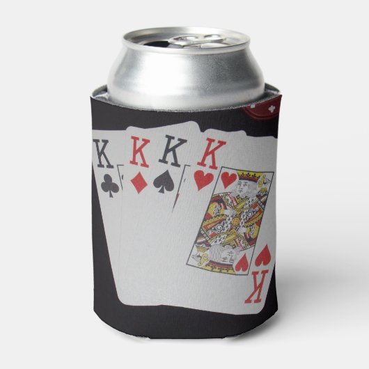 Poker Cards Quad Kings, Dosenkühler (Kanne Vorderseite)