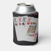 Poker Cards Quad Kings, Dosenkühler (Kanne Rückseite)
