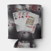 Poker Cards Quad Kings Pattern, Dosenkühler (Rückseite)