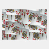 Poker Cards Queens, Geschenkgutscheine Geschenkpapier Set (Vorderseite 2)