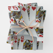 Poker Cards Queens, Geschenkgutscheine Geschenkpapier Set (Beispiel)