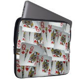 Poker Cards Queens Layered, Laptop Sleeve (Vorne Rechts)