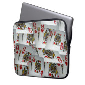 Poker Cards Queens Layered, Laptop Sleeve (Vorderseite Links)