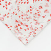 Poker Cards Royal Hearts Flush Pattern, Fleecedecke (Ecke)