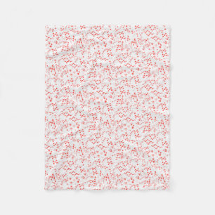 Poker Cards Royal Hearts Flush Pattern, Fleecedecke