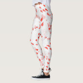 Poker Cards Royal Hearts Flush Pattern, Leggings (Links)