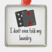 Poker Cards Spaß Novelty Ornament Aus Metall (Vorne)