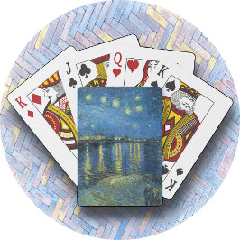 POKER CARDS "Starry Night Over Rhone - van Gogh Spielkarten