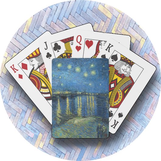 POKER CARDS "Starry Night Over Rhone - van Gogh Spielkarten