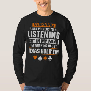 Poker Cards Vintag warnen ich nur, um l T-Shirt
