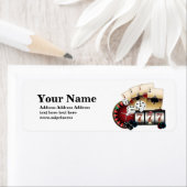 Poker, Casino, Erwachsene, Aufkleber für Rücksende (Insitu)