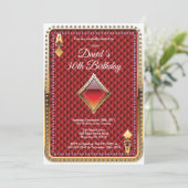 Poker Casino Lugano Einladung (Stehend Vorderseite)