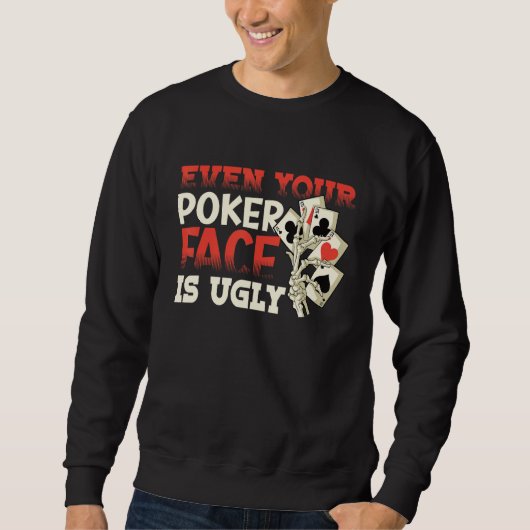 Poker Casino Poker Player Gambling Roulette Retire Sweatshirt (Vorderseite)