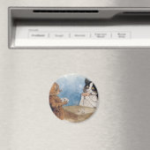 Poker Cats Artwork von Louis Wain Magnet (In Situ (Geschirrspüler))