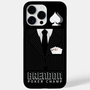 Poker Champ Schwarz und Gran Pinstricha Anzug Case-Mate iPhone Hülle