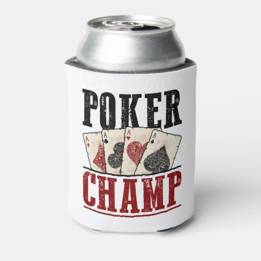 Poker Champ Spieler Turnier Dosenkühler (Kanne Rückseite)