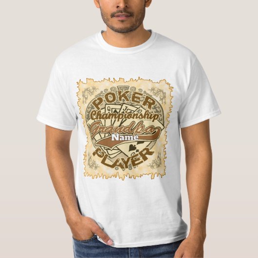 Poker-Champion-Opa T-Shirt (Vorderseite)