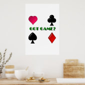 POKER CHAMPION POSTER "GOT GAME" (Küche)