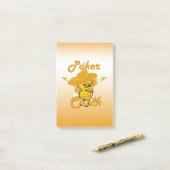 Poker Chick #10 Post-it Klebezettel (Auf Schreibtisch)