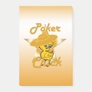 Poker Chick #10 Post-it Klebezettel