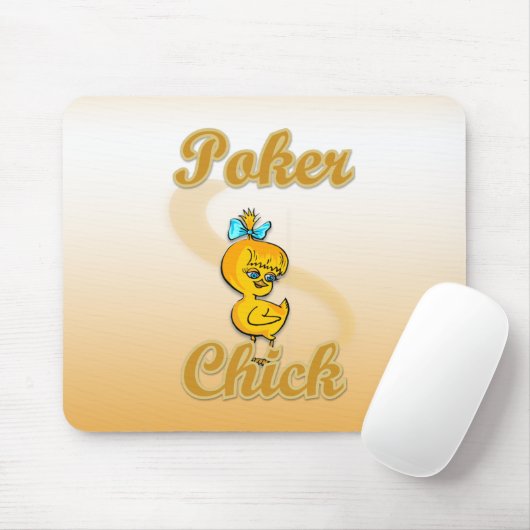 Poker Chick Mousepad (Mit Mouse)