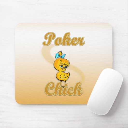 Poker Chick Mousepad (Mit Mouse)