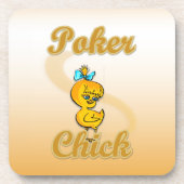 Poker Chick Untersetzer (Vorderseite)