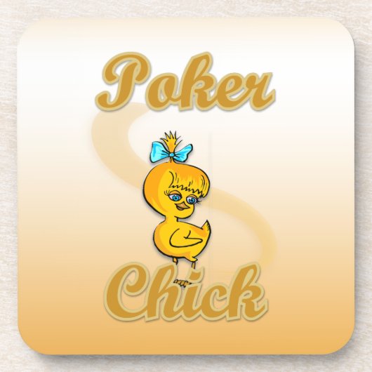 Poker Chick Untersetzer (Vorderseite)