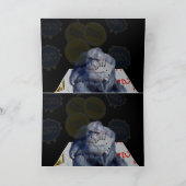 Poker Chimp Champion 3D Effect Birthday Card Karte (Innenseite)